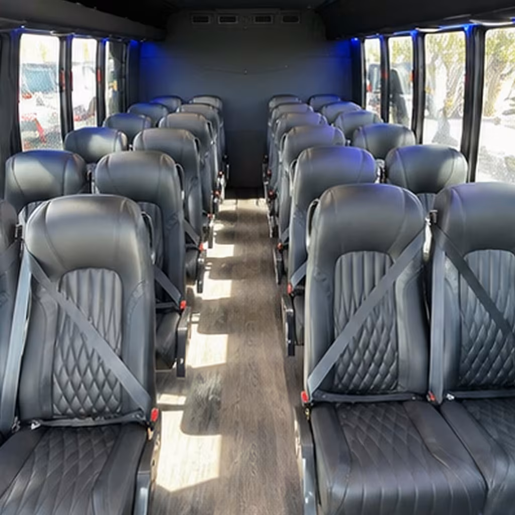 25 passenger minibus inside