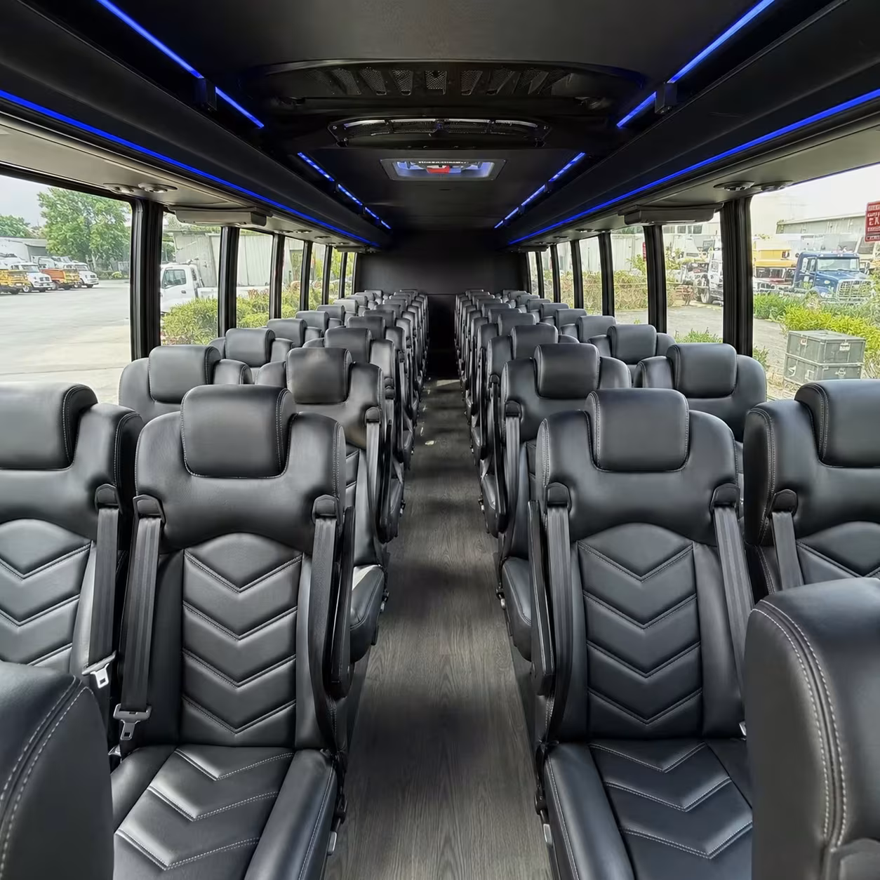 28 passenger minibus interior