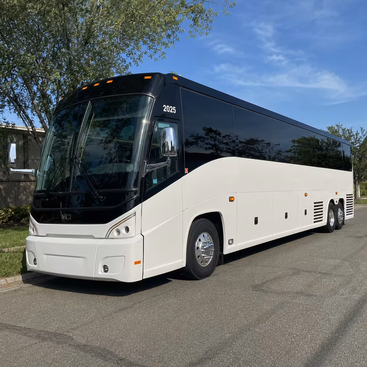 midland 56 passenger charter bus rental