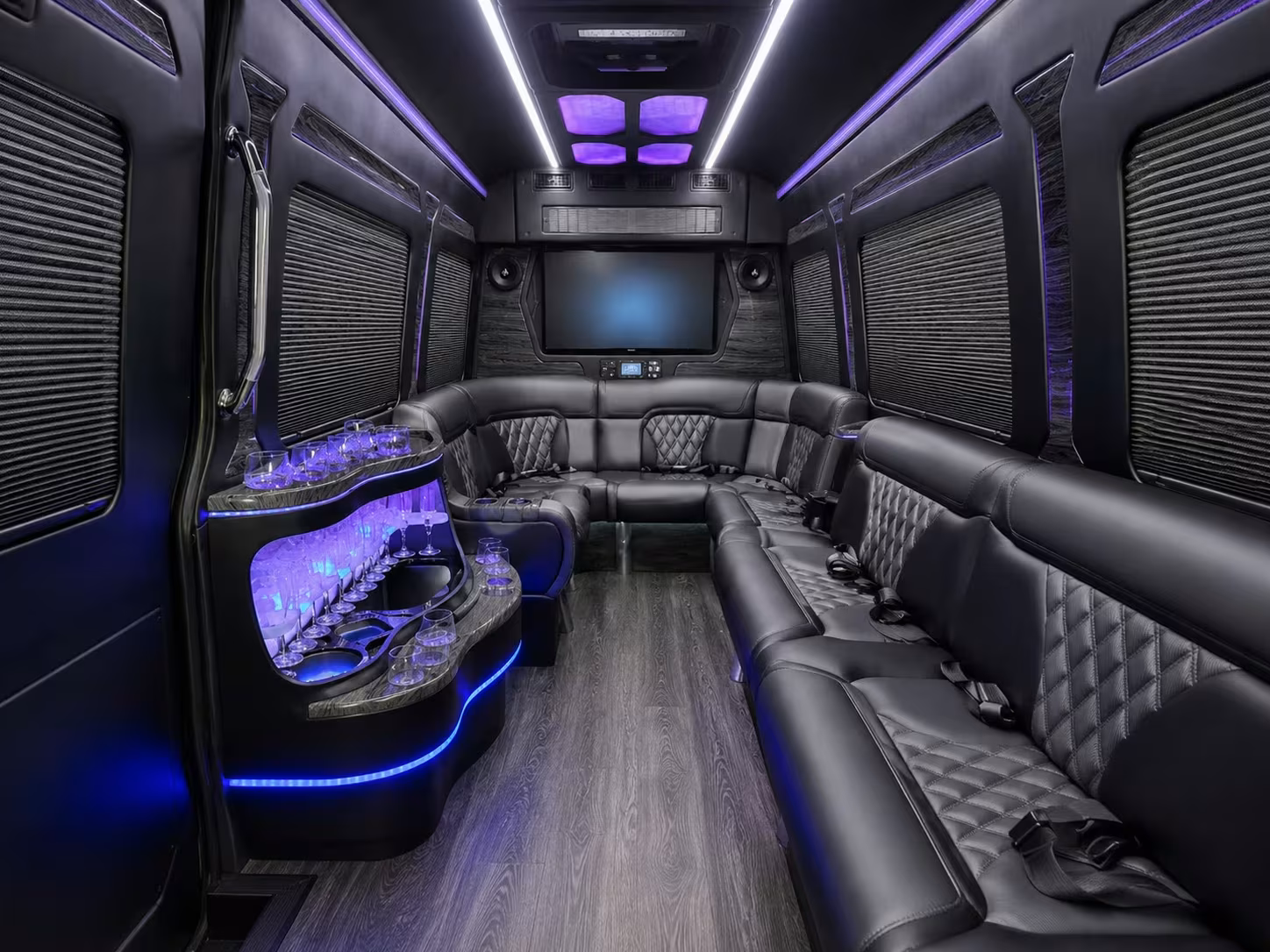 midland sporting event and fan group shuttle buses