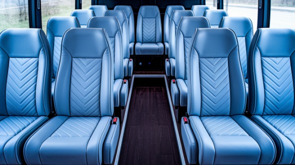 midland 18 passenger minibus interior