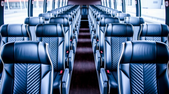 midland 50 passenger charter bus inside