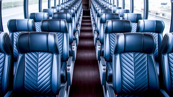 midland 55 passenger charter bus inside