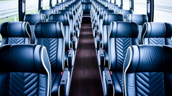 midland 56 passenger charter bus inside