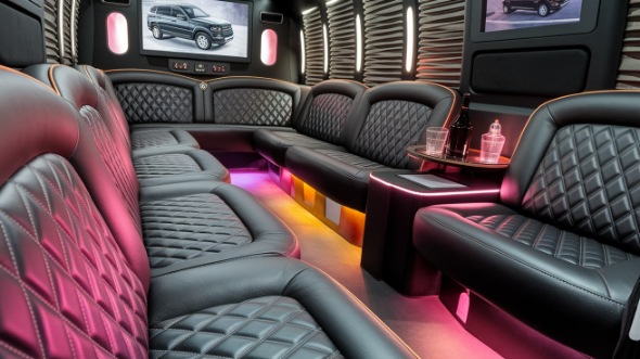 midland party bus rental inside